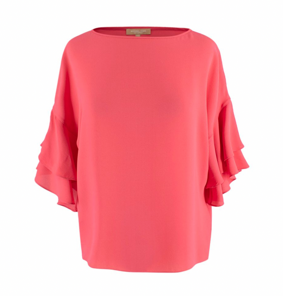Collection Coral Ruffle Sleeve Top