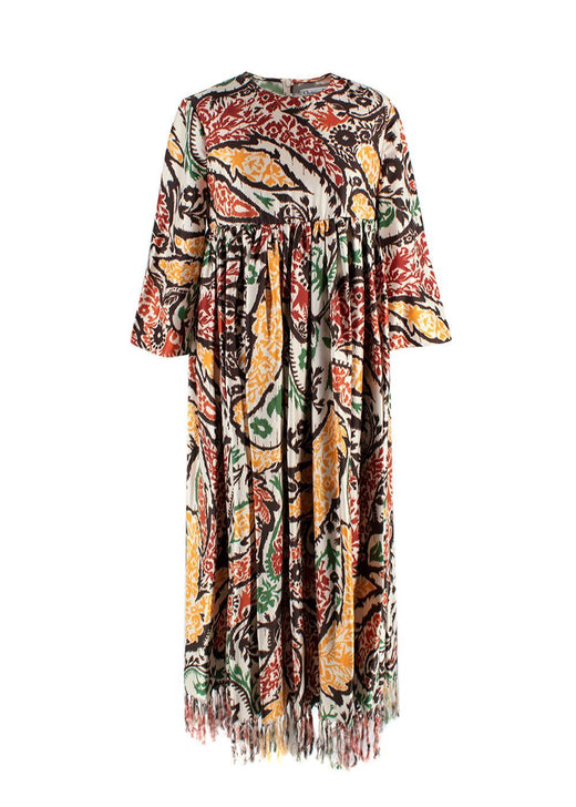Dior Silk Patterned Maxi Dress