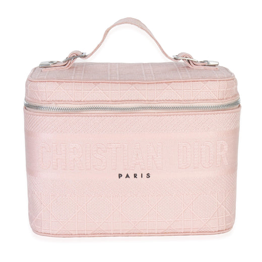 Dior Canvas Embroidered Cannage DiorTravel Vanity Case