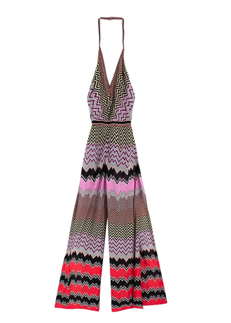 Missoni Mare Multicoloured Halterneck Split Leg Jumpsuit