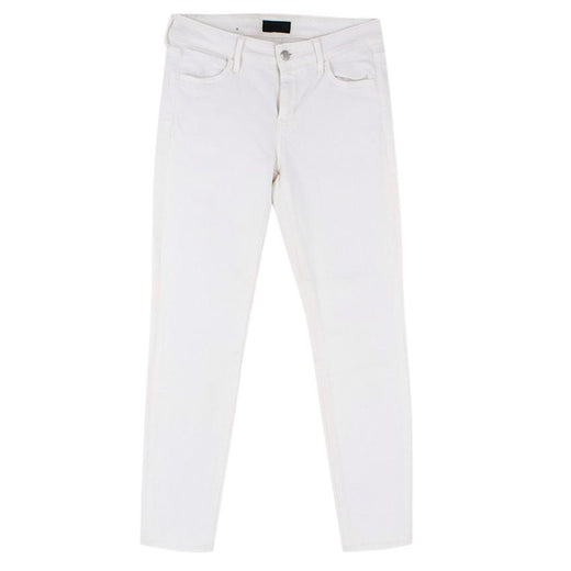 Koral White High-Waisted Slim Fit Denim Jeans
