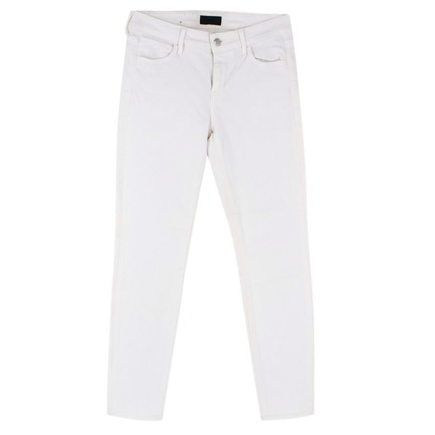 Koral White High-Waisted Slim Fit Denim Jeans