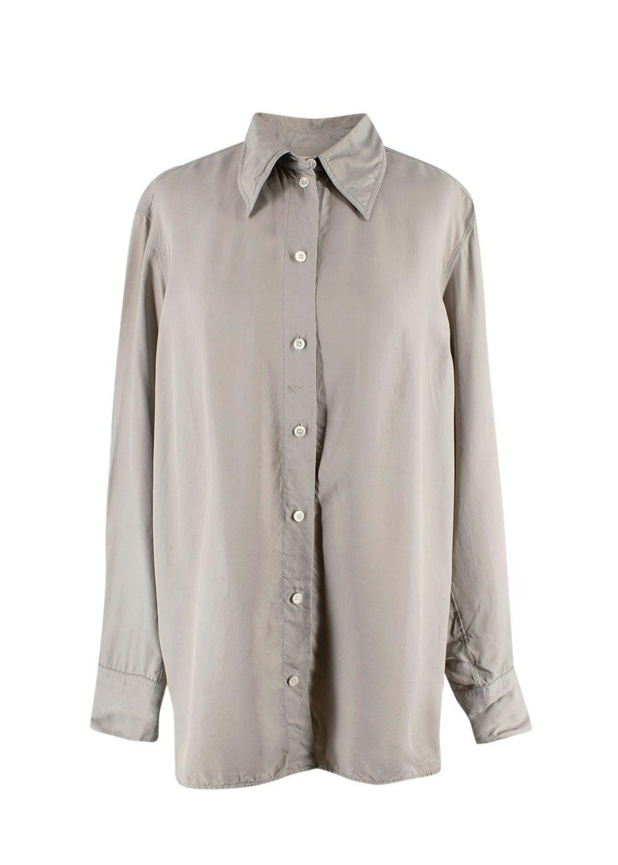 Celine Light Grey Oversized Shirt