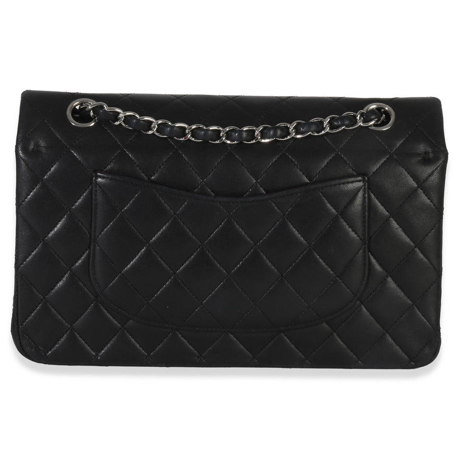 Chanel Black Quilted Lambskin Medium Classic Double Flap Bag