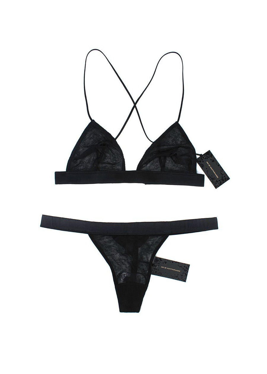 Kiki De Montparnasse Black Lingerie Set