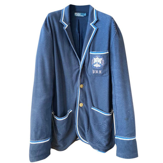 Polo Ralph Lauren Navy Embroidered Jersey Jacket