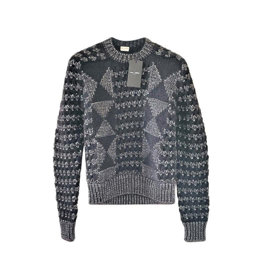 Saint Laurent Lurex Knit Mohair Wool Blend Jumper