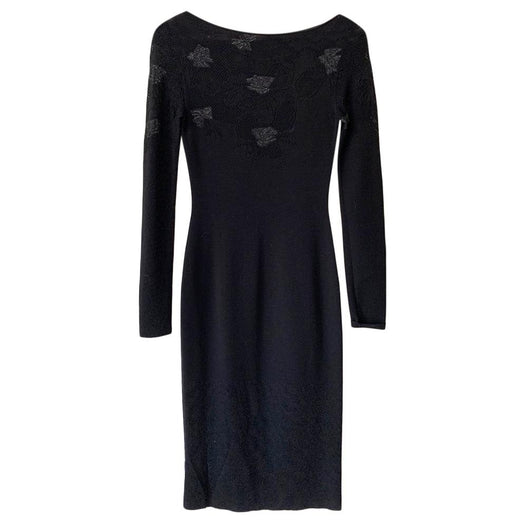 Azzaro Floral Woven Panelled Fitted Dress