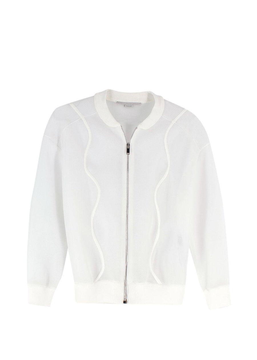 Stella McCartney Cream Netted Bomber Jacket