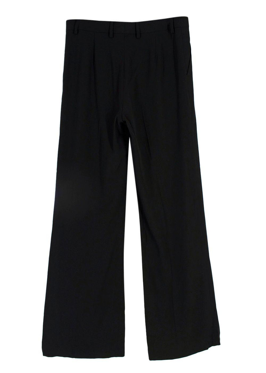 Petar Petrov Black Classic Wide Leg Trousers