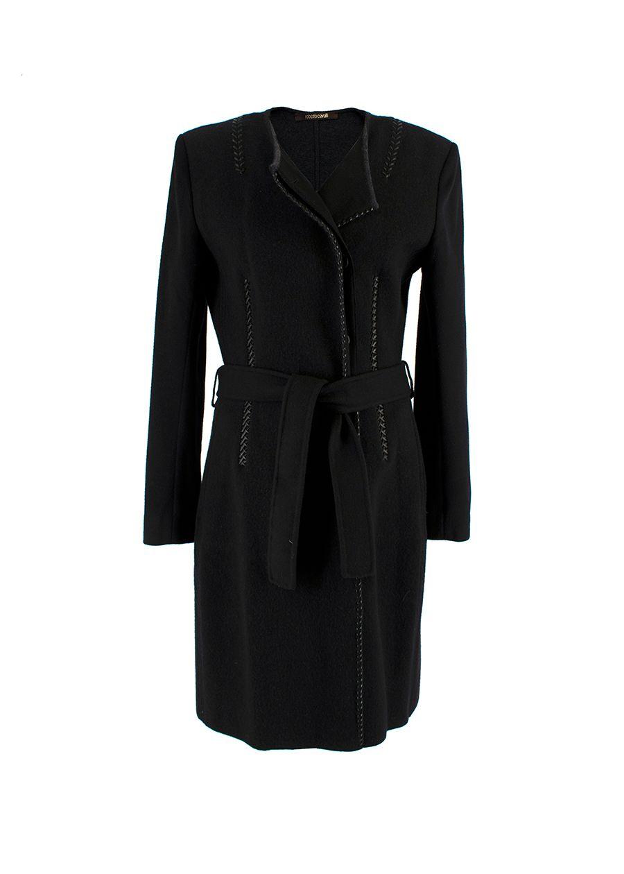 Black knotted rope coat