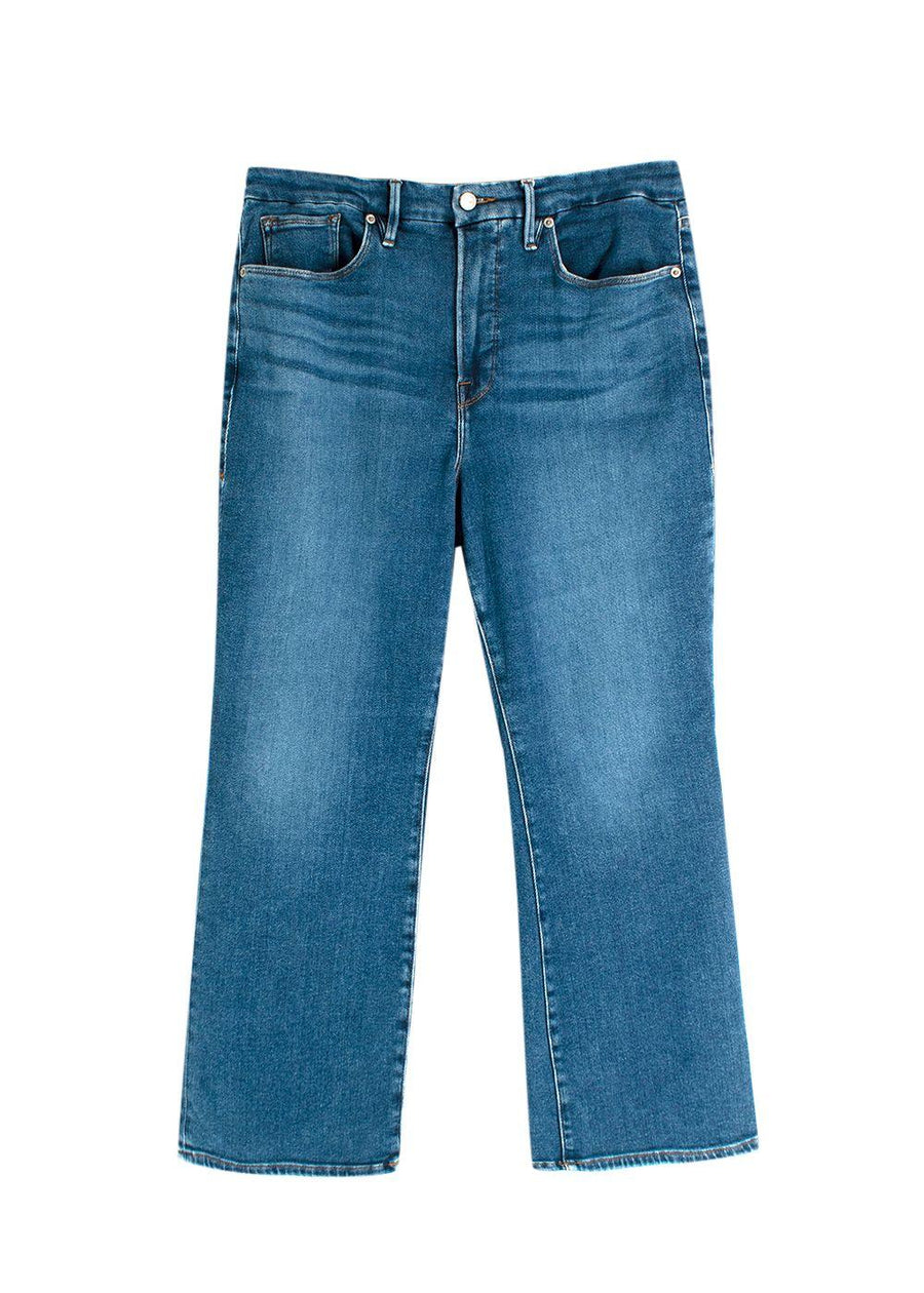 Good American Blue Bootleg Jeans