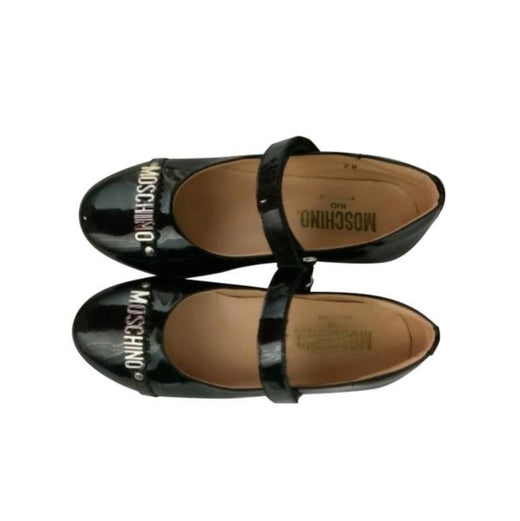 Moschino Kids Size 28 Logo Mary-Janes