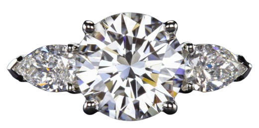 Verde 2ct IGI Certified Lab-grown Round Cut Diamond Ring