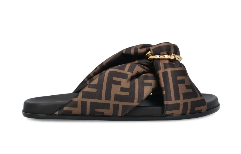 Fendi Flat Shoes 38 Brown and black