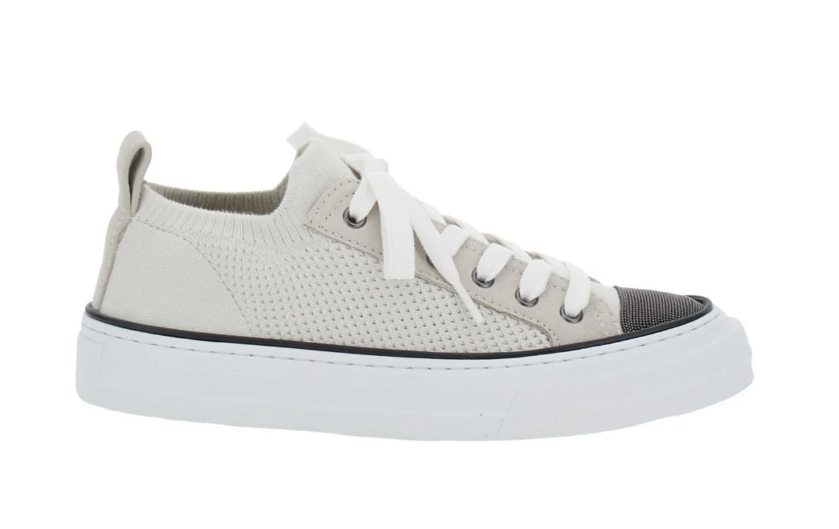 Brunello Cucinelli Sneakers 36 Beige and Grey