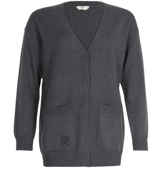 Fendi Wool V-neck Cardigan