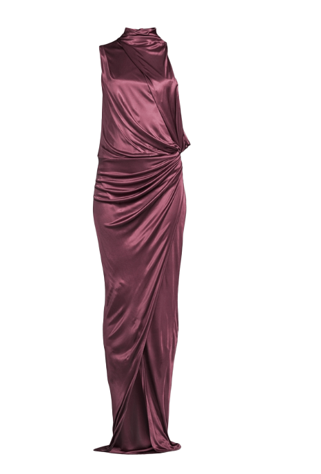 Balmain Interlock Halterneck Long Dress