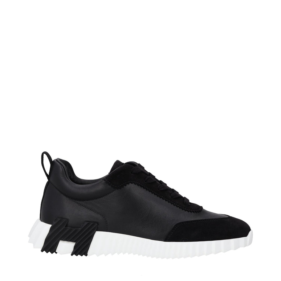 Hermès Bouncing Trainers Black Leather And Synthetic
