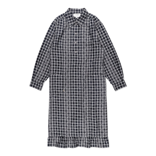Chanel CC Logo Plaid Shirt Dress