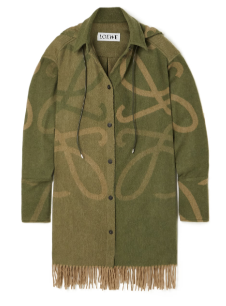Loewe Anagram Blanket Hooded Overshirt/Jacket