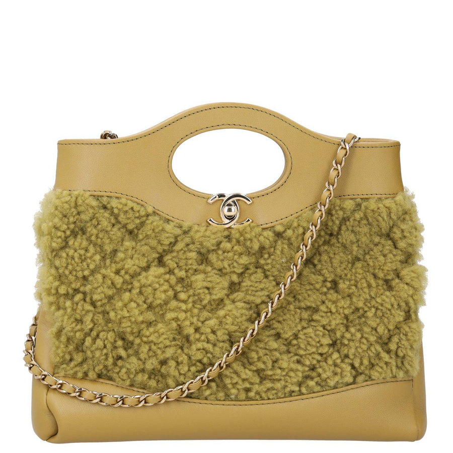 Chanel 31 Mini Shopping Bag Green Top Handle