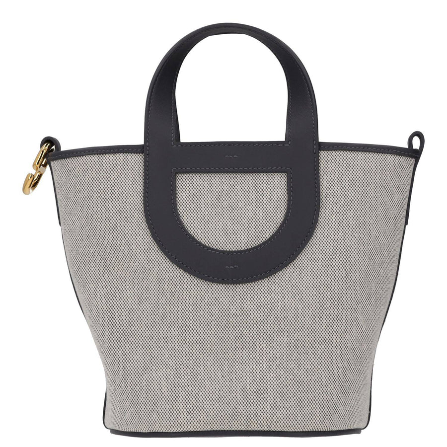 Hermès Écru-Noir In-The-Loop 18 Bag Écru/noir Canvas And Swift Calfskin