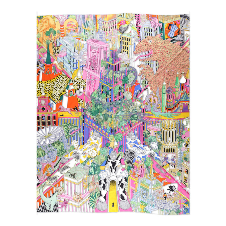 Hermès Animapolis Silk Scarf 140
