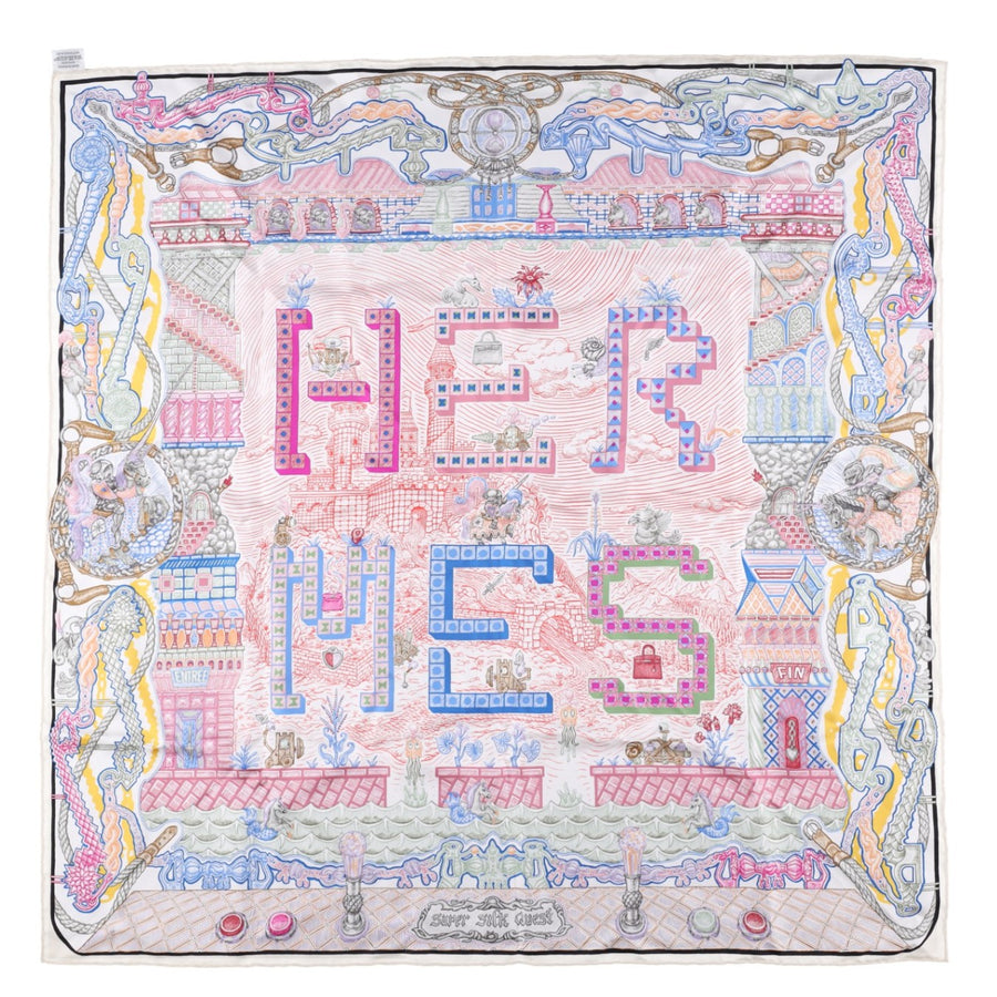 Hermès Super Silk Quest Carré 90 scarf