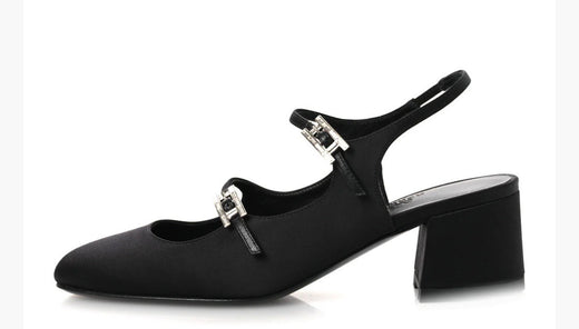 Hermes Jackie 50 Black Satin 38