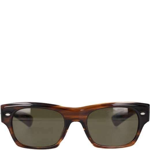 Oliver Peoples Tortoiseshell-Effect Rectangle-frame Sunglasses