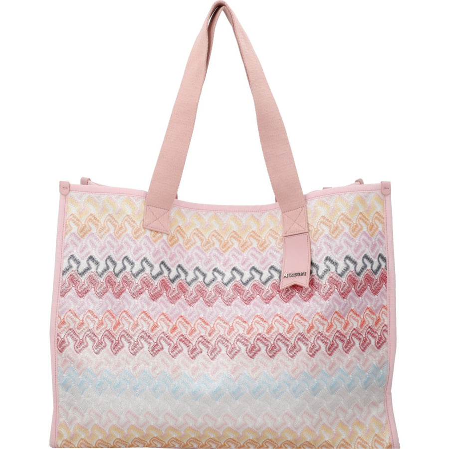 Missoni Metallic Printed Canvas Tote