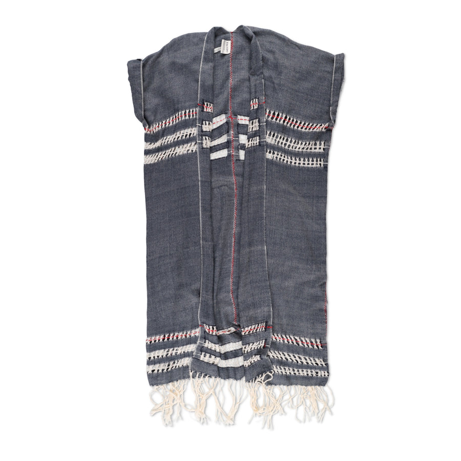 Escvdo GreyCotton Peruvian Poncho