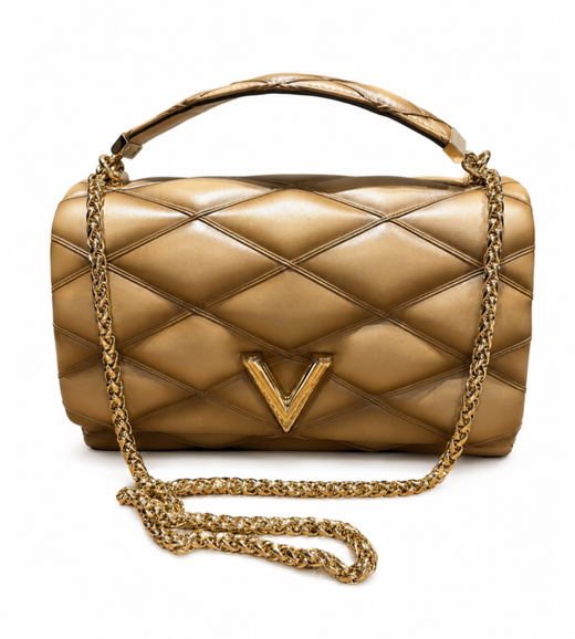 Louis Vuitton Malletage Go 14 Camel / Tan Leather Top Handle Bags