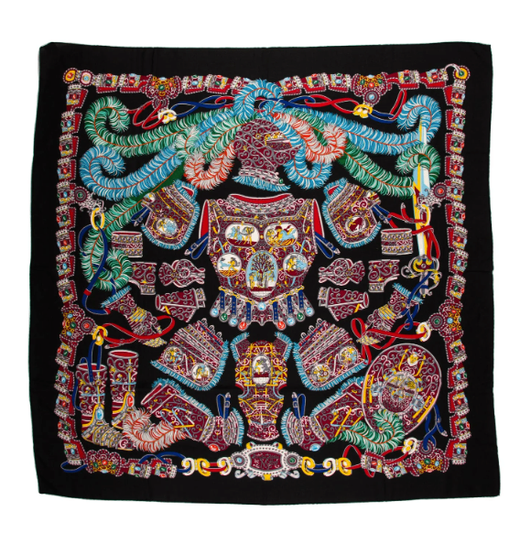 Hermes Carré Géant Silk 140 Cashmere Scarf