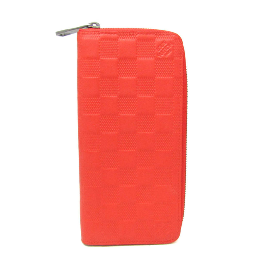 Louis Vuitton Zippy Damier Infini Leather Red Accessory