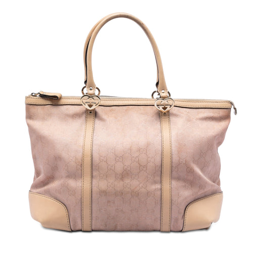 GG Metallic Canvas Lovely Tote - Image 1