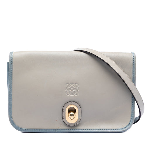 Bicolor Leather Anagram Ines Flap Crossbody - Image 1