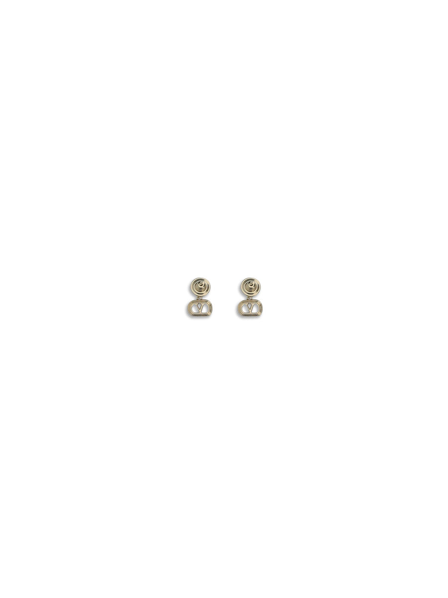 Valentino Garavani Ovalette Earrings — Gold Brass