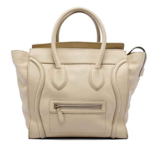 Mini Drummed Calfskin Luggage Tote - Image 1