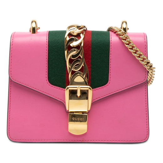 Mini Calfskin Web Sylvie Chain Crossbody - Image 1