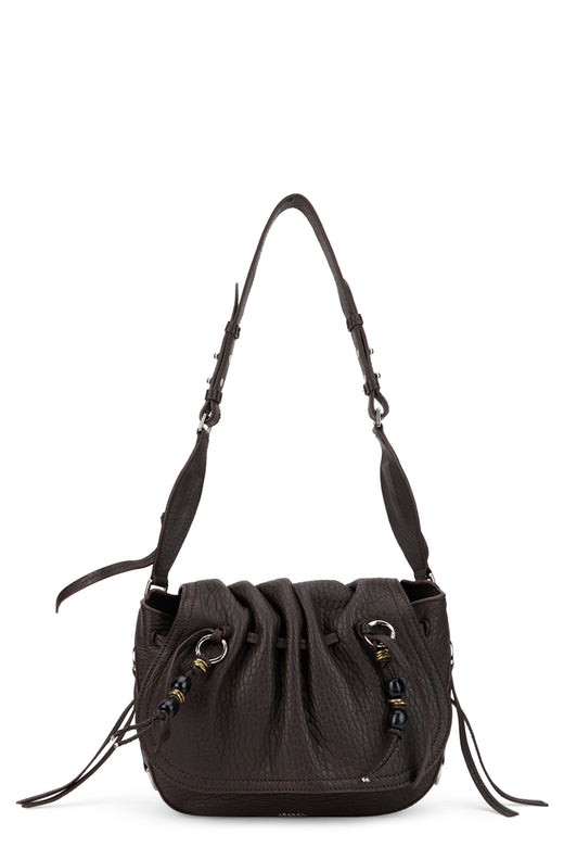Isabel Marant Shoulder Bag — Brown Lambskin Leather