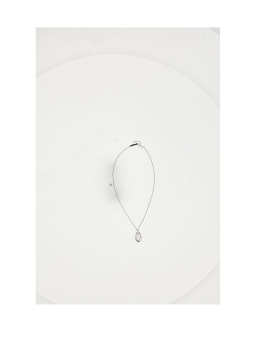 Dior Polished Brass Medallion Necklace — Silver Necklaces