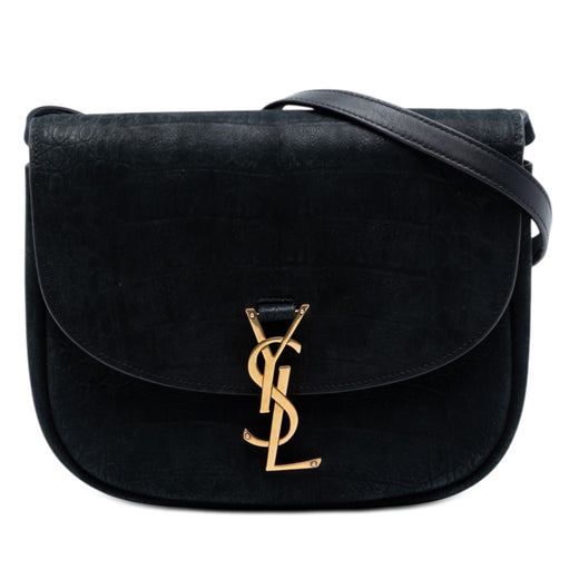Medium Croc Embossed Nubuck Monogram Kaia Crossbody - Image 1