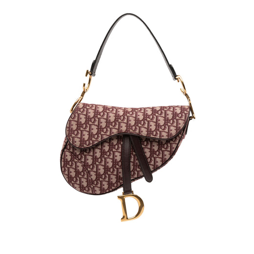 Oblique Canvas Saddle Bag - Image 1