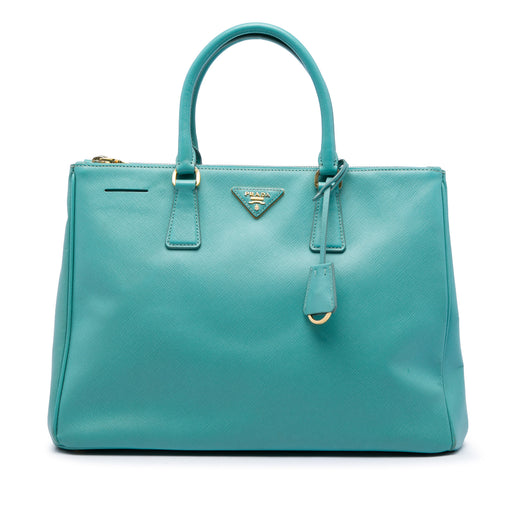 Large Saffiano Lux Galleria Double Zip Tote - Image 1