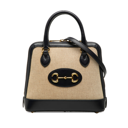 Small Canvas Horsebit 1955 Satchel - Image 1