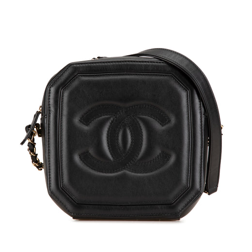 CC Quilted Lambskin Octagon Camera Case - Image 1