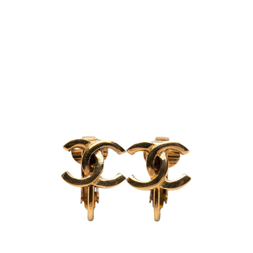 CC Gold Plated Clip On Earrings - Image 1