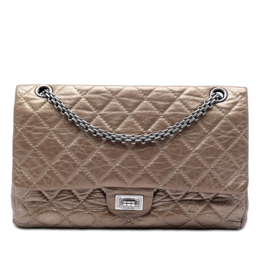 Quilted Metallic Aged Calfskin Reissue 2.55 Double Flap 226 - Image 1